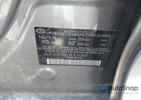 2018 Hyundai Elantra Value Edition из США, поврежденный, VIN 5NPD84LF4JH363889